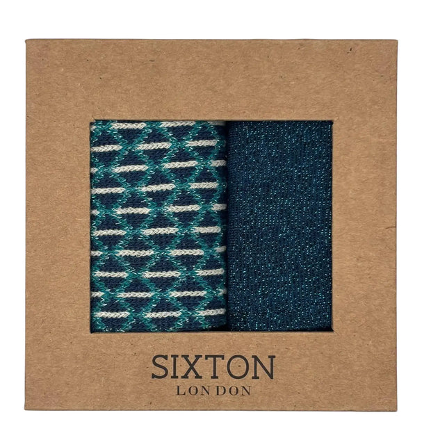 Sixton Sock Box Duo - Blue Leipzig & Denim Tokyo