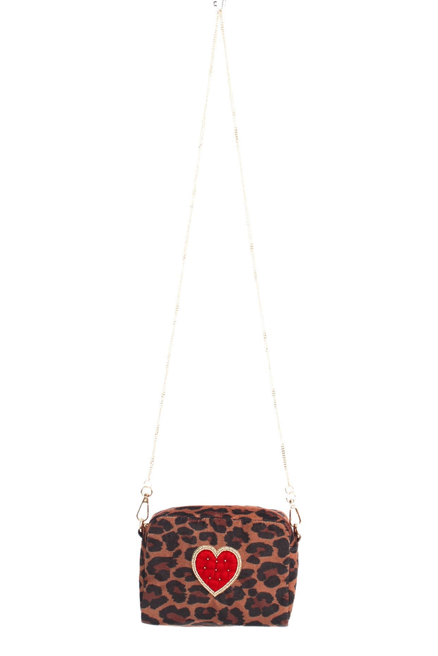 My Doris Crossbody Bag - Leopard Heart
