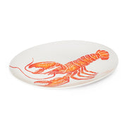 BlissHome Extra Large Oval Platter - Orange Lobster