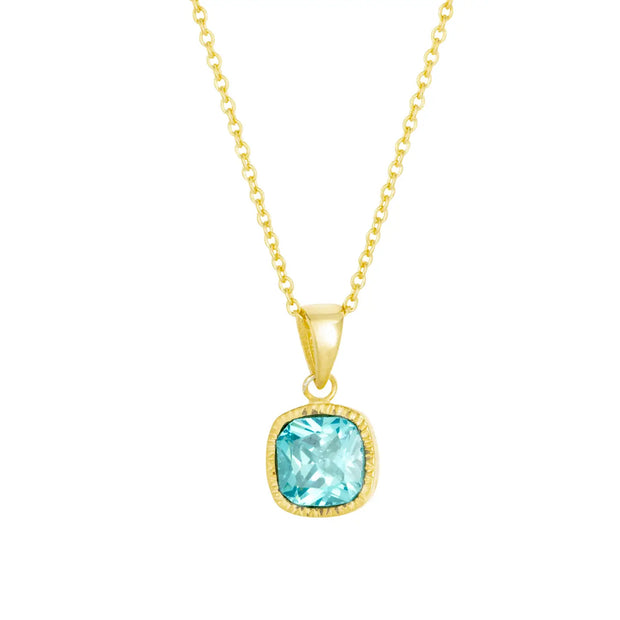 Ashiana Lois Necklace - Blue Topaz