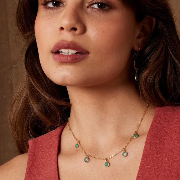 Ashiana Maeve Necklace - Aqua