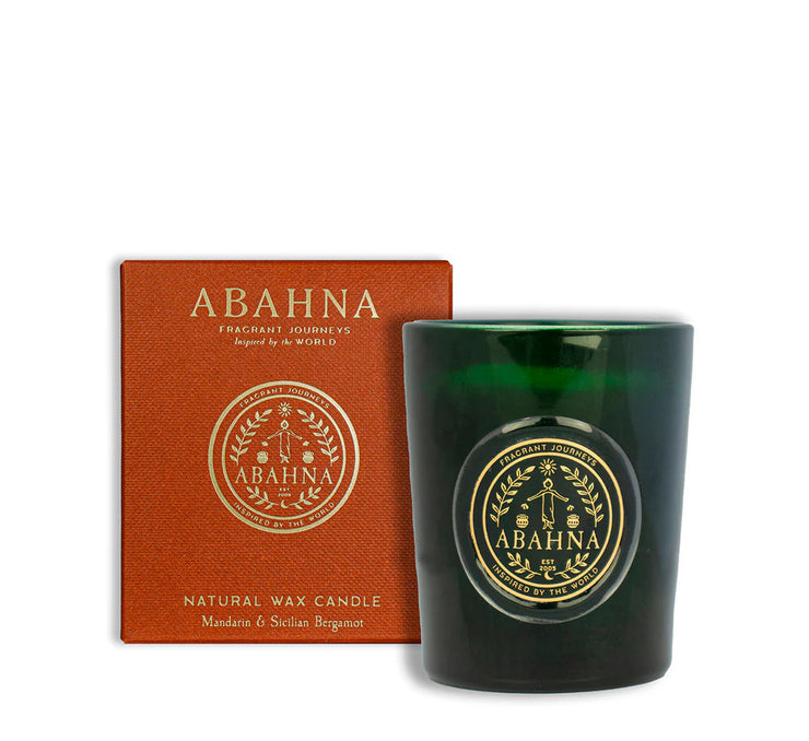 Abahna Natural Wax Votive Candle - Mandarin & Sicilian Bergamot