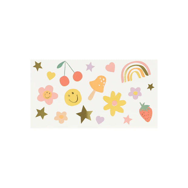 Meri Meri Temporary Tattoos - Happy Icons