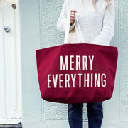 Merry Everything Burgundy REALLY Big Bag