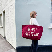 Merry Everything Burgundy REALLY Big Bag