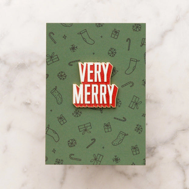 Enamel Pin - Very Merry