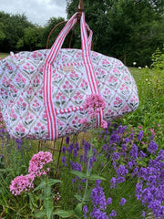 Twizzell Indian Block Print Weekend Bag - Mini Floral