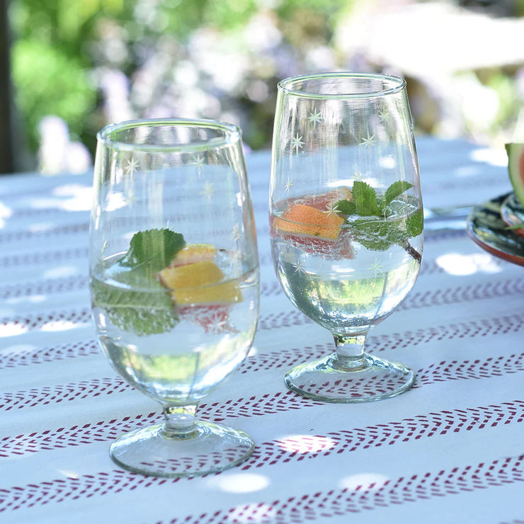 Etched Wine Glasses - Stars