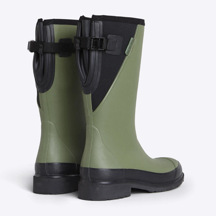 Merry People Darcy Mid-Calf Wellington Boot - Moss Green