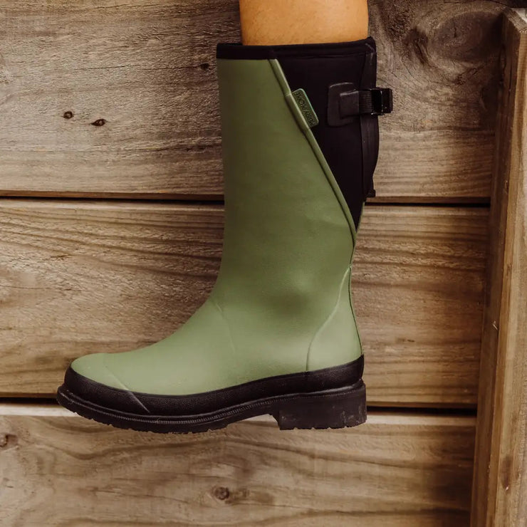 Merry People Darcy Mid-Calf Wellington Boot - Moss Green