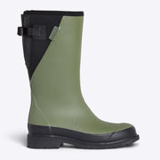 Merry People Darcy Mid-Calf Wellington Boot - Moss Green