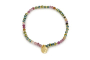 Boho Betty 3 Layer Bracelet Stack - Majuli Gold & Tourmaline