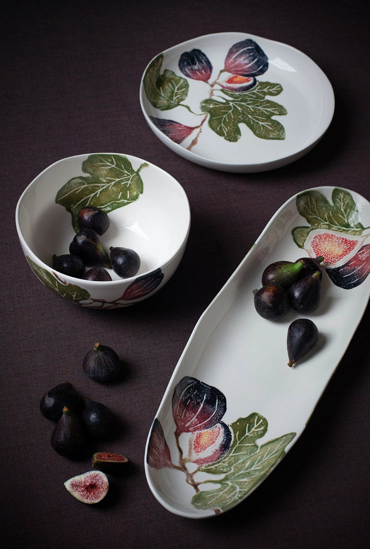 BlissHome Round Shallow Dish - Fig