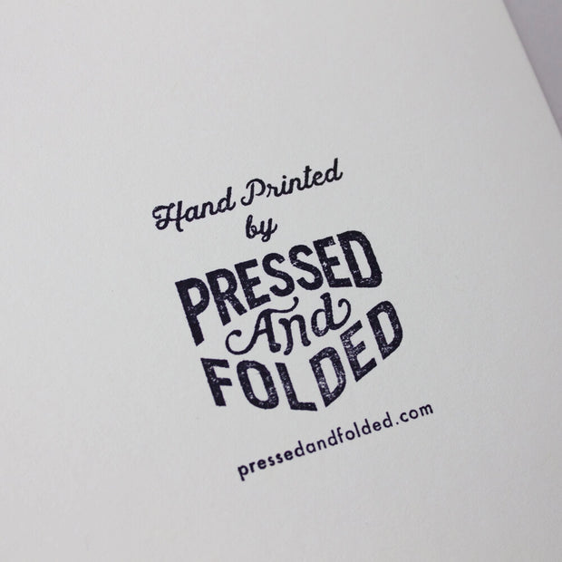 Pressed and Folded Card - Happy Birthday