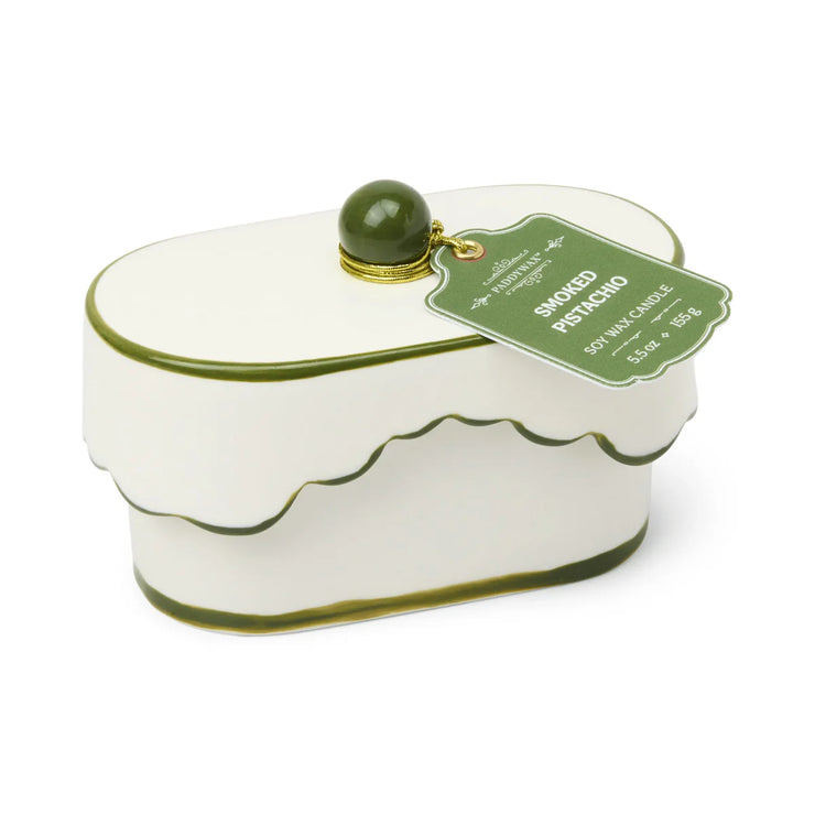 Cherie Ceramic Dish Candle - Smoked Pistachio