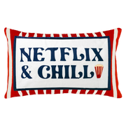 Rectangle Needlepoint Cushion - Netflix and Chill