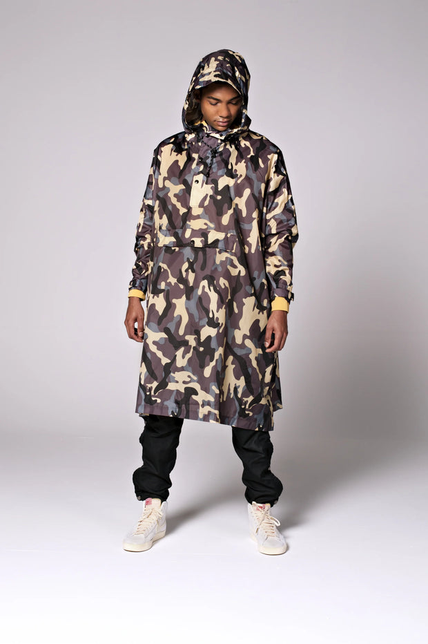 Rainkiss Unisex Recycled Rain Poncho - Camo