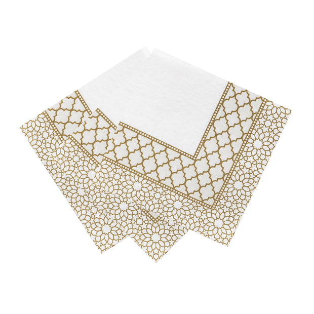 Talking Tables Gold Tile Paper Napkins