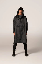 Rainkiss Unisex Recycled Rain Poncho - Back to Black