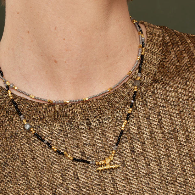Ashiana Sadie Necklace - Black & Grey
