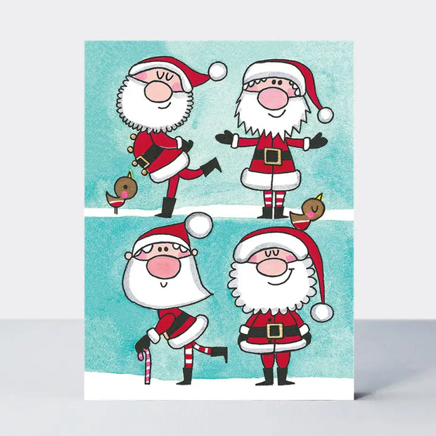 Pack of 10 Notecards - Santas