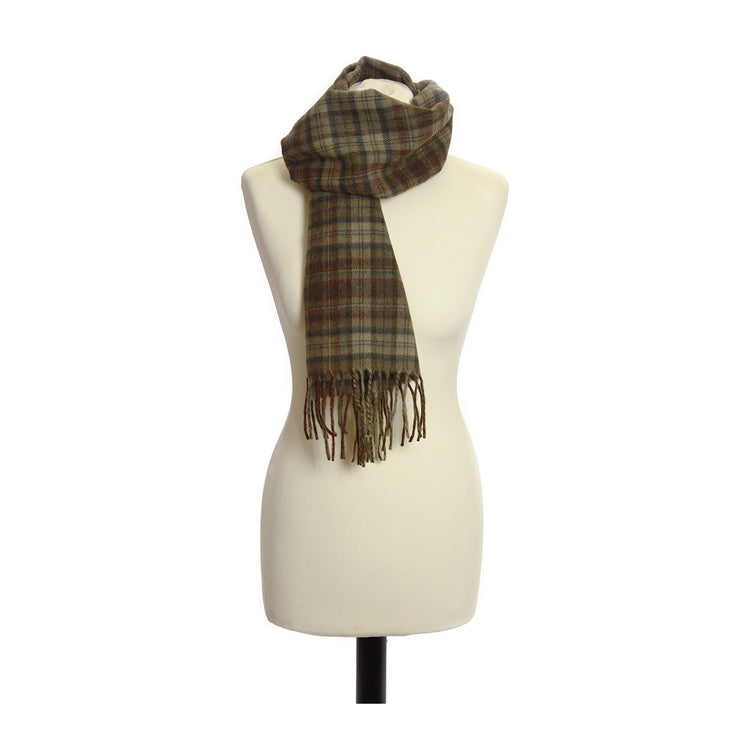Tweedmill Country Check Olive Unisex Scarf