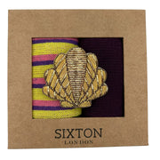 Sixton Barcelona Purple Sock Box with Shell Pin