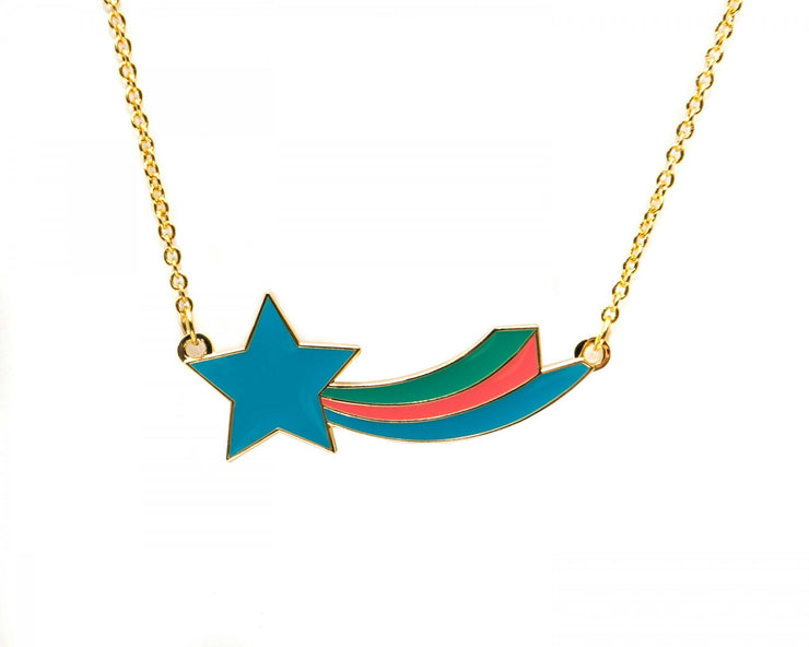 Enamel Necklace - Shooting Star