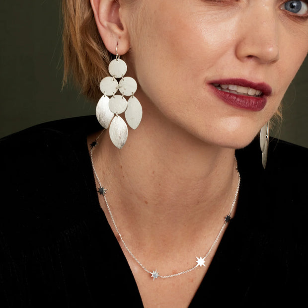 Ashiana Cheyenne Silver Earrings - Mini