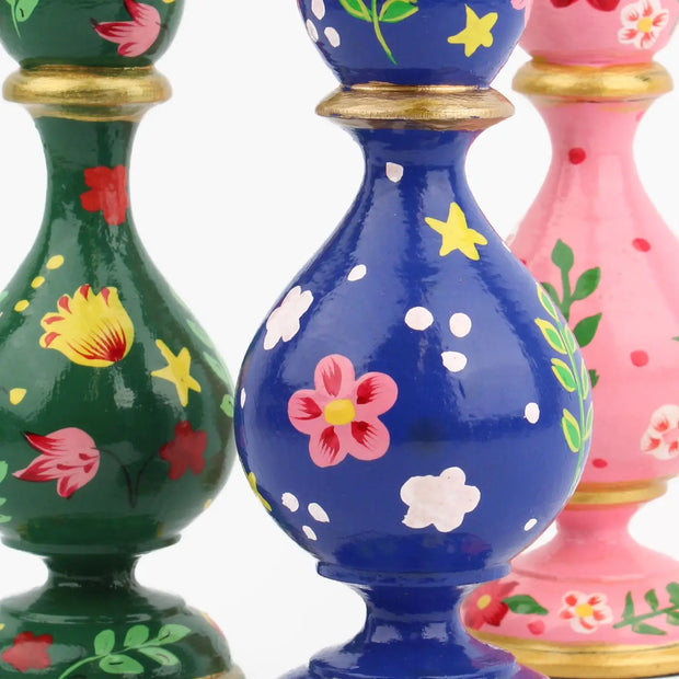 My Doris Painted Candlesticks - Small