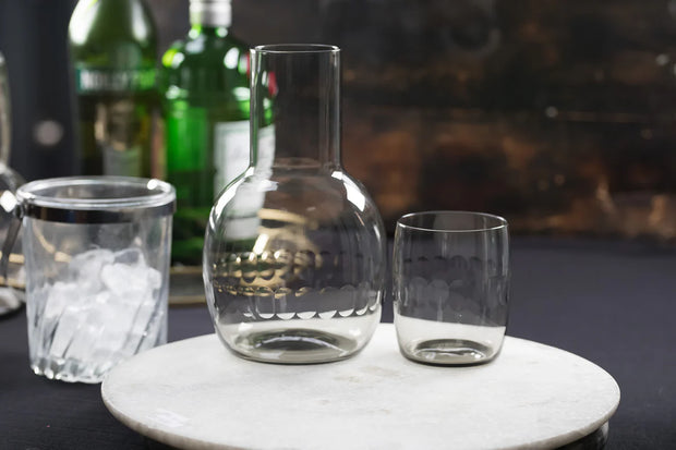 The Vintage List Smoky Crystal Carafe Set - Lens