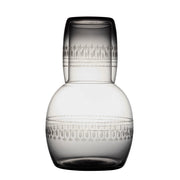 The Vintage List Smoky Crystal Carafe Set - Ovals