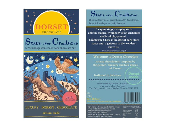 Stars Over Cranborne Dark Chocolate