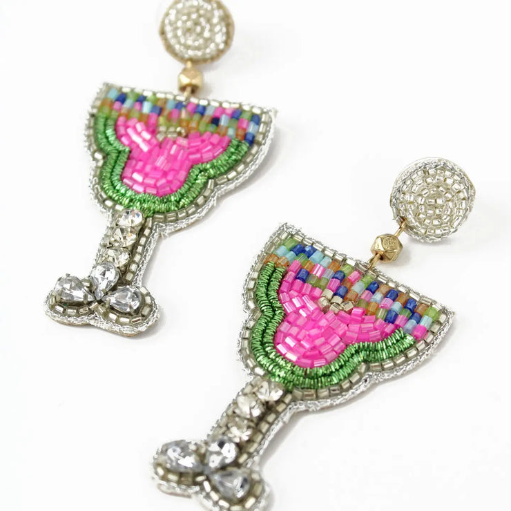 My Doris Earrings - Strawberry Martini