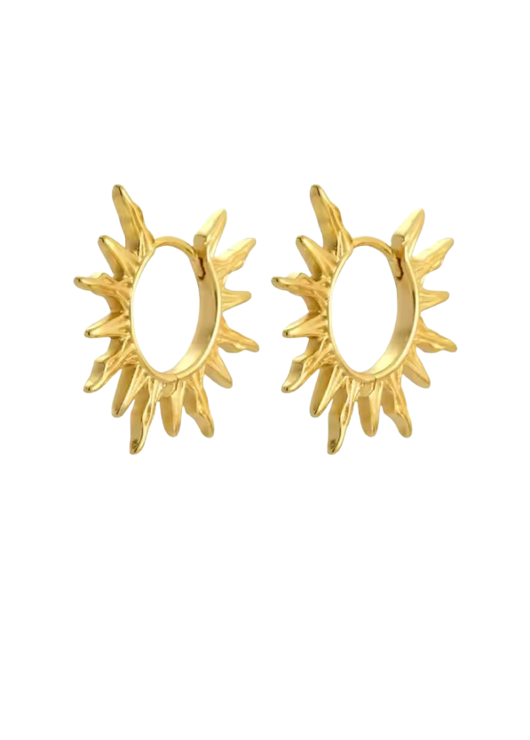 Atelier 18 Golden Sunburst Earrings