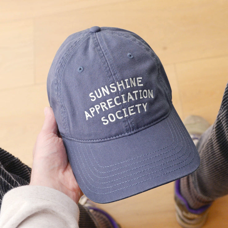 Baseball Cap - Sunshine Appreciation Society - Vintage Blue