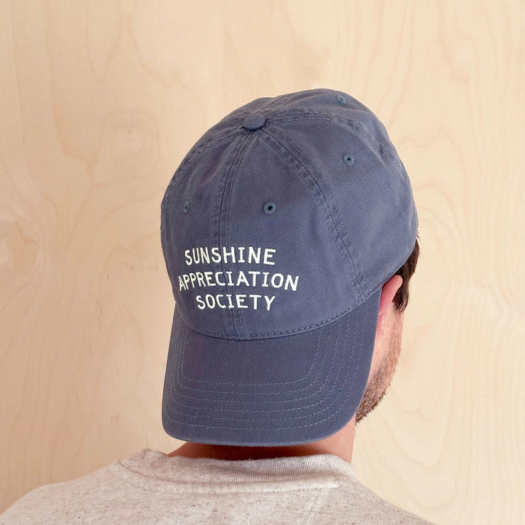 Baseball Cap - Sunshine Appreciation Society - Vintage Blue