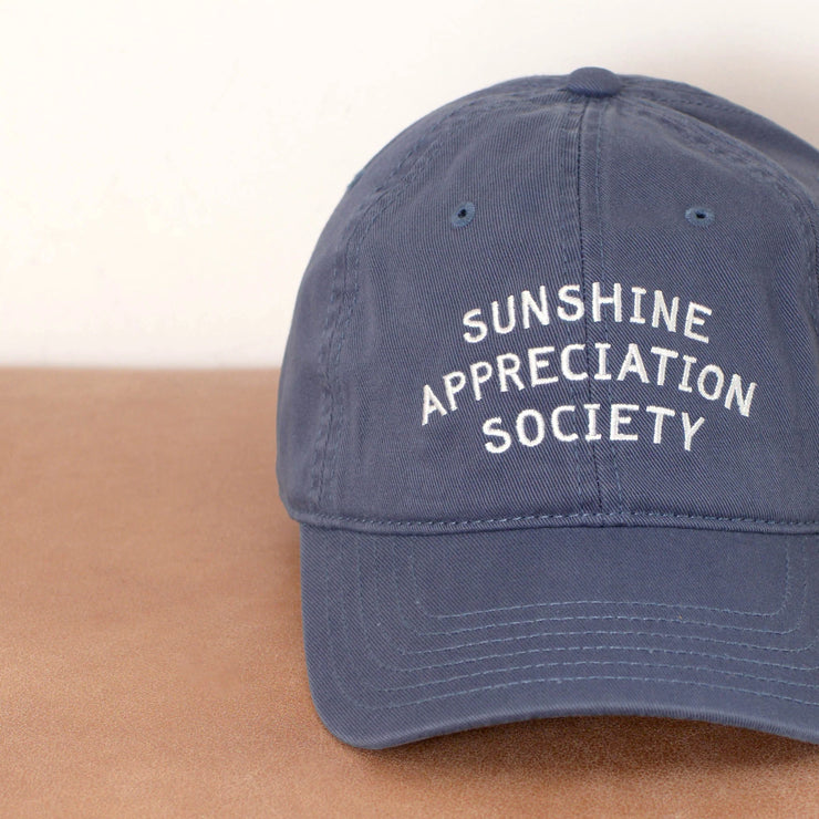 Baseball Cap - Sunshine Appreciation Society - Vintage Blue