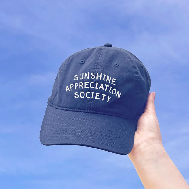 Baseball Cap - Sunshine Appreciation Society - Vintage Blue