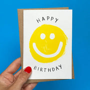 House of Payne - Smiley Face Happy Birthday Card