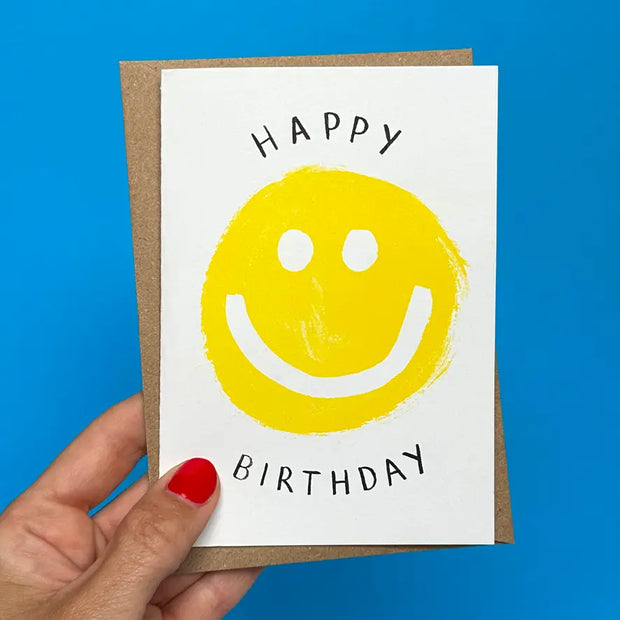 House of Payne - Smiley Face Happy Birthday Card