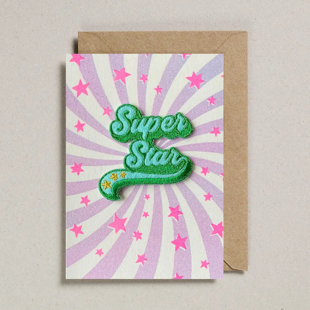 Petra Boase Iron On Charm Card - Super Star