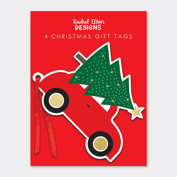 Rachel Ellen Christmas Gift Tags - Car & Tree