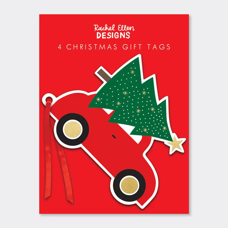 Rachel Ellen Christmas Gift Tags - Car & Tree