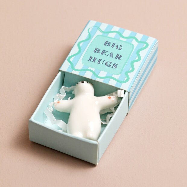 Tiny Matchbox Ceramic Tokens - Bear