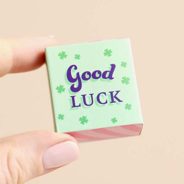 Tiny Matchbox Ceramic Tokens - Clover