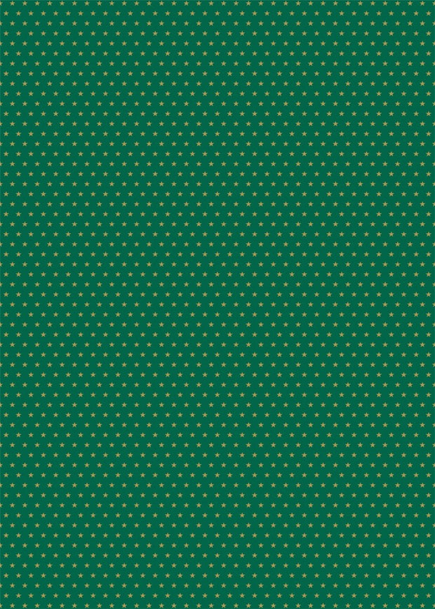 The Art File Christmas Tissue Paper - Green Stars