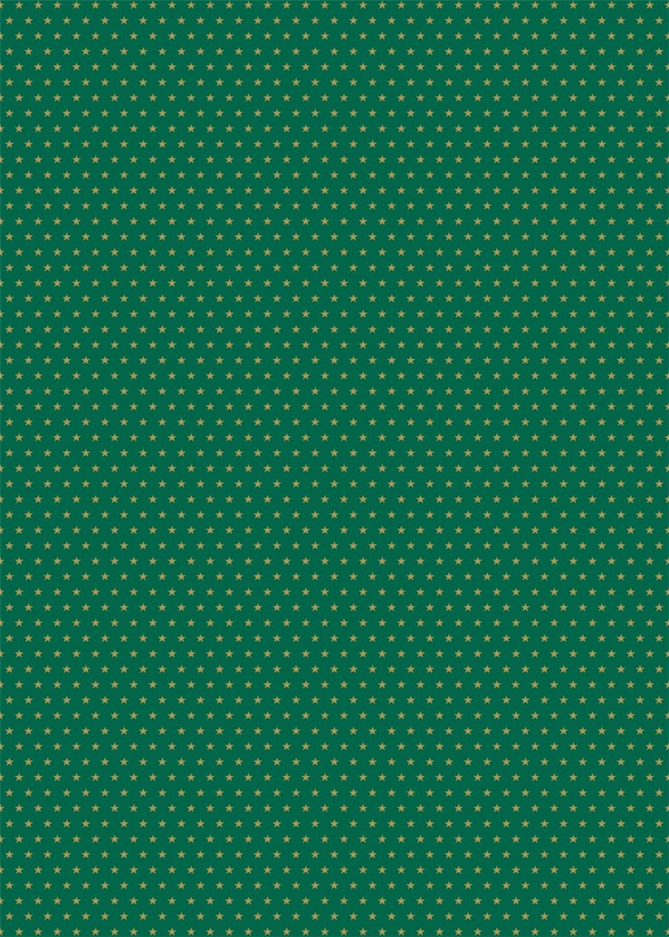 The Art File Christmas Tissue Paper - Green Stars