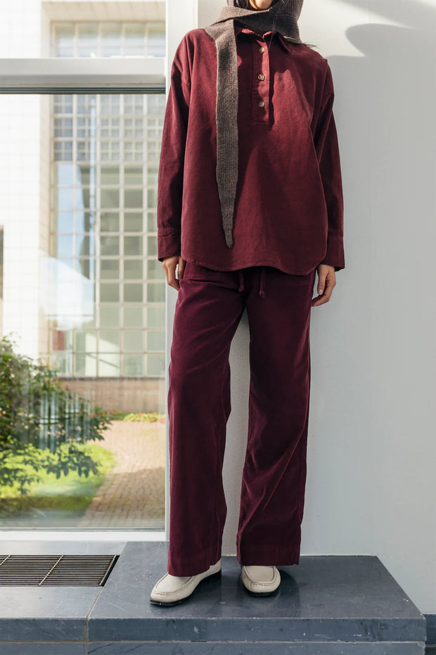 Indi & Cold Corduroy Trousers - Burgundy