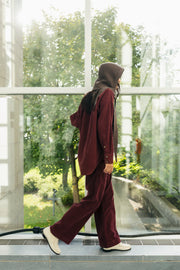 Indi & Cold Corduroy Trousers - Burgundy